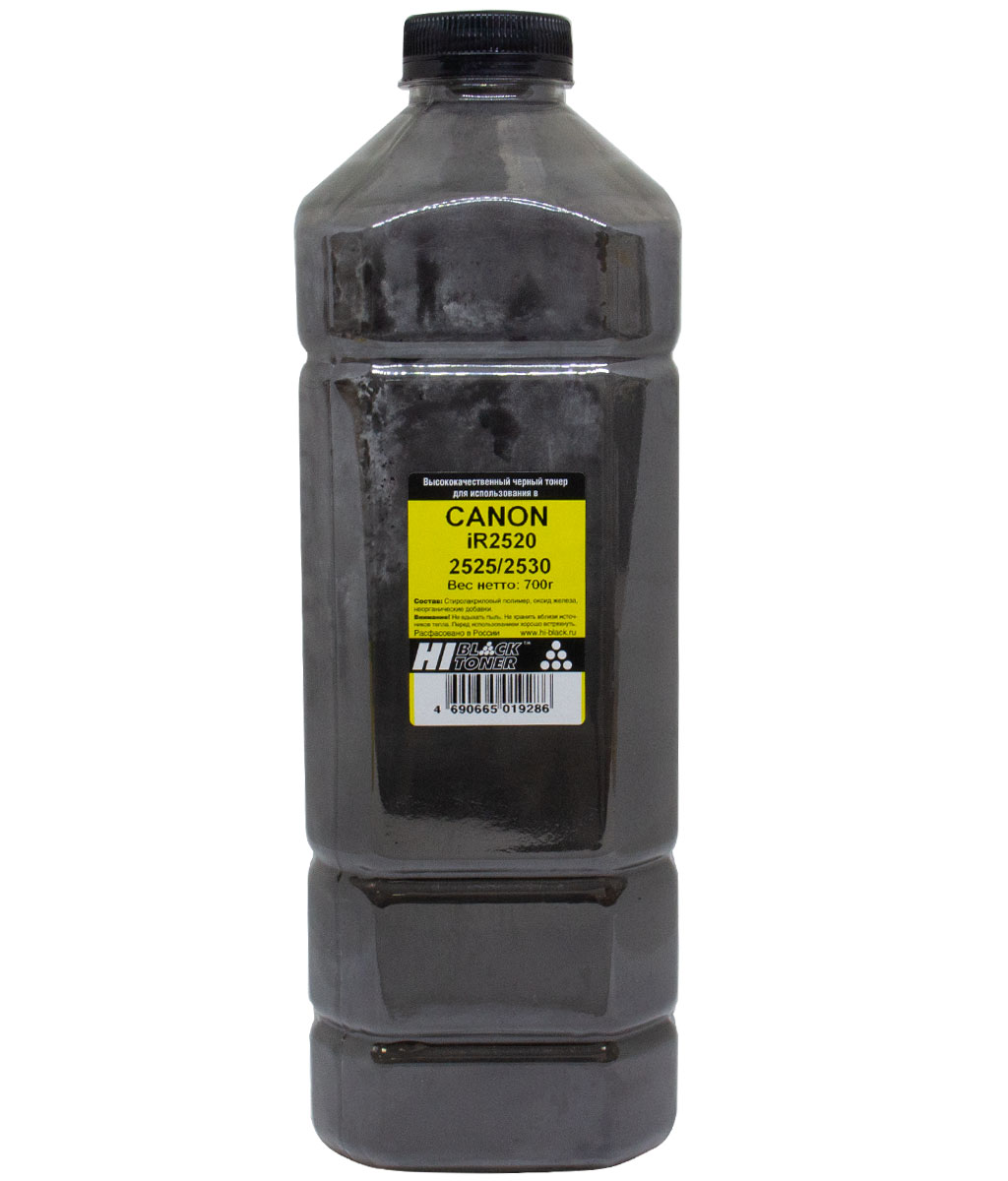 Тонер Hi-Black для Canon iR 2520/2525/2530, Bk, 700 г, канистра