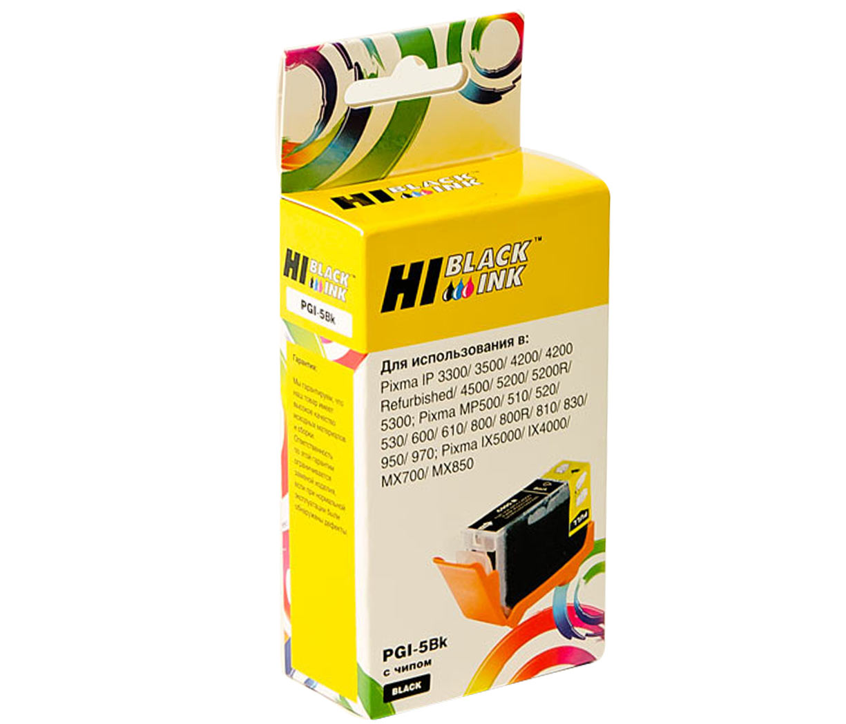 Картридж Hi-Black (HB-PGI-5Bk) для Canon PIXMA MP500/510/520/530, Bk