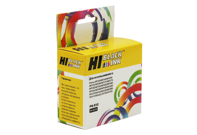 Картридж Hi-Black (HB-PG-512/PG-510) для Canon PIXMA MP240/260/480, Bk