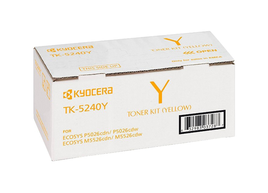 Kyocera Тонер-картридж TK-5240Y для P5026cdn/P5026cdw/M5526cdn/M5526cdw жёлтый (3000 стр.)