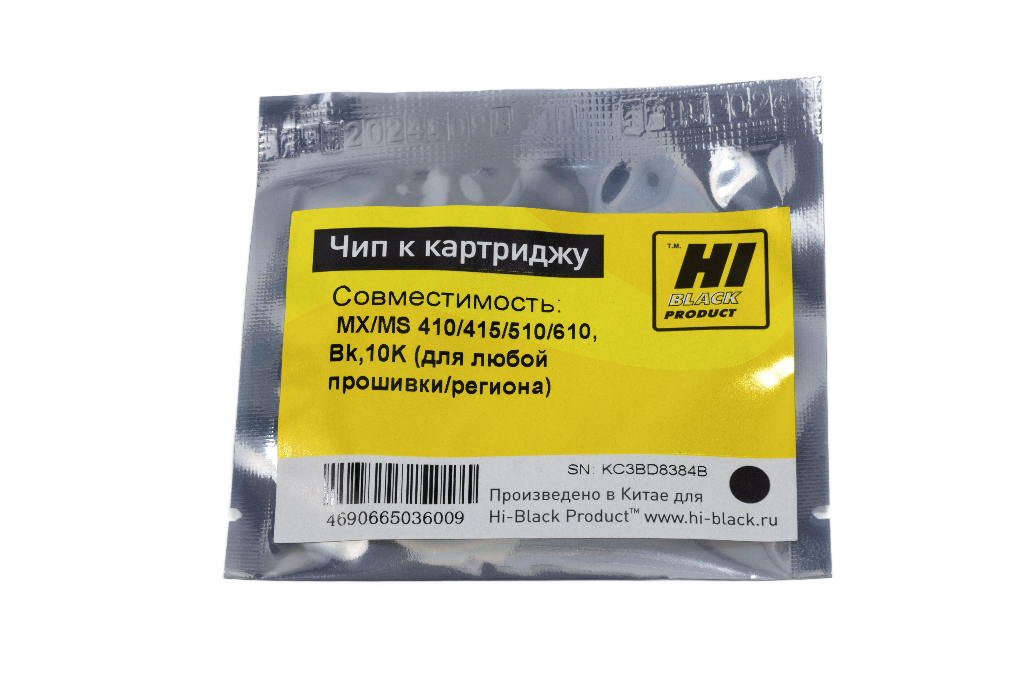 Чип Hi-Black к картриджу Lexmark MX/MS 410/415/510/610, Bk,10K (для любой прошивки/региона)