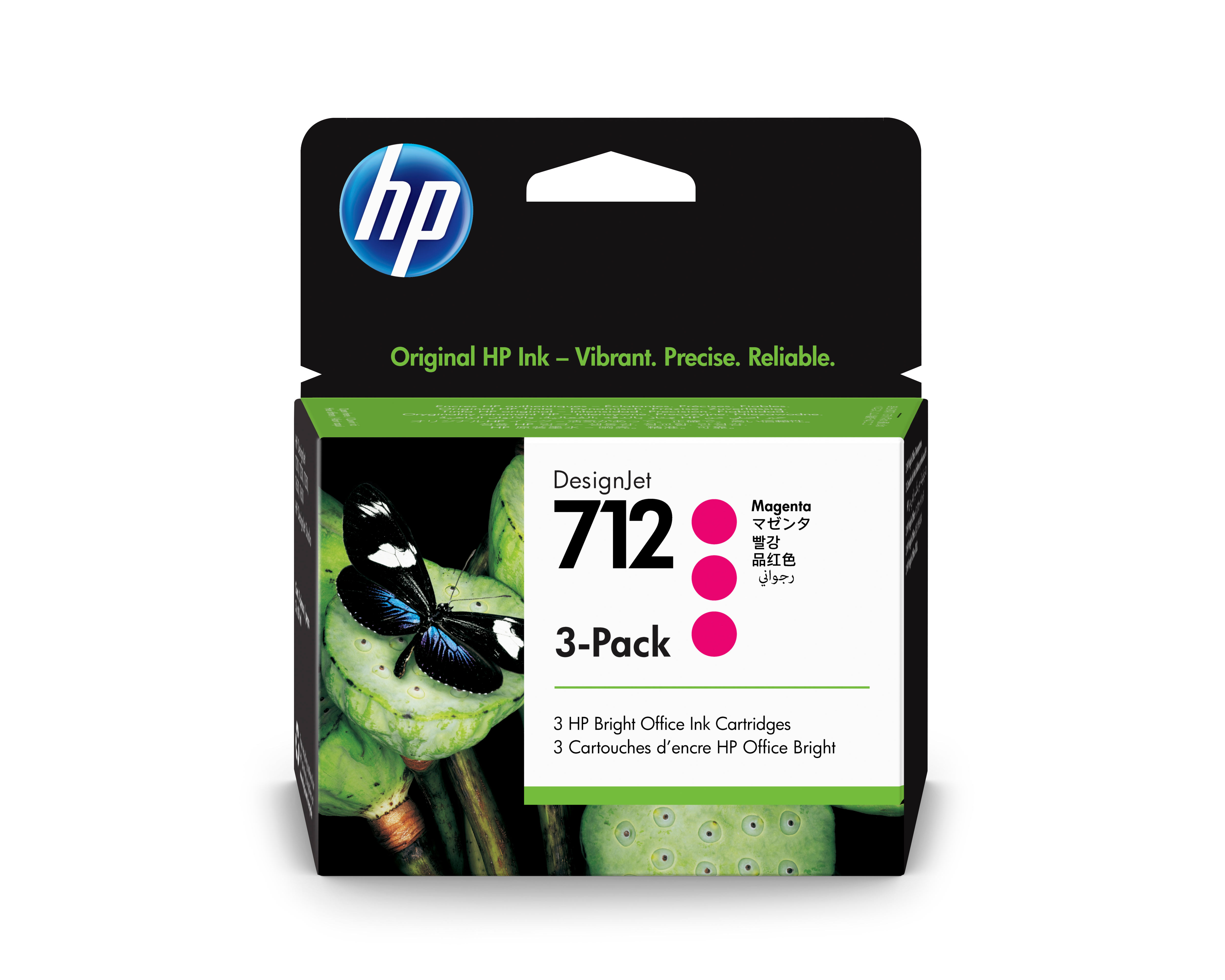 Картридж Cartridge HP 712 для DJ T230/T630/T650/Studio, пурпурные, тройная упаковка 3ED68A (3*29мл)