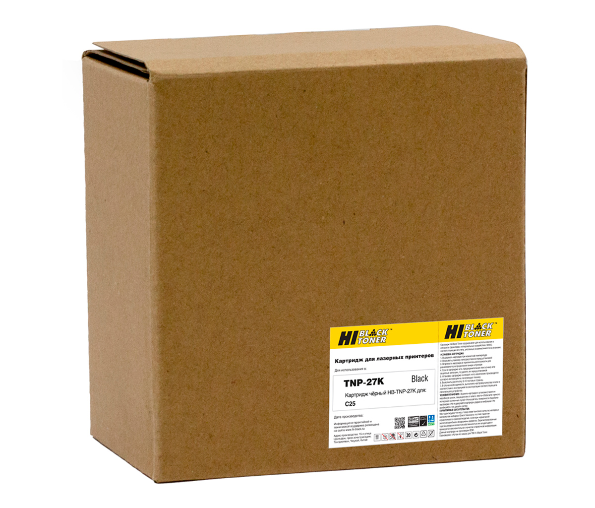 Тонер-картридж Hi-Black (HB-TNP-27K) для Konica-Minolta bizhub C25, Bk, 6K